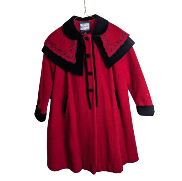 Rothschild sz6X gorgeous vintage red wool jacket EUC - Picture 2 of 11